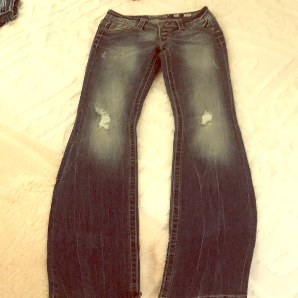 Miss me medium wash boot cut jeans size 26 long